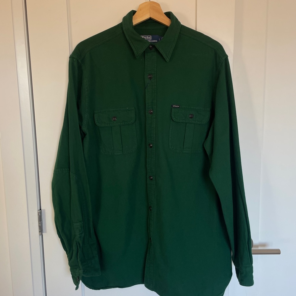 Ralph Lauren Polo Classic Fit Green Button Up